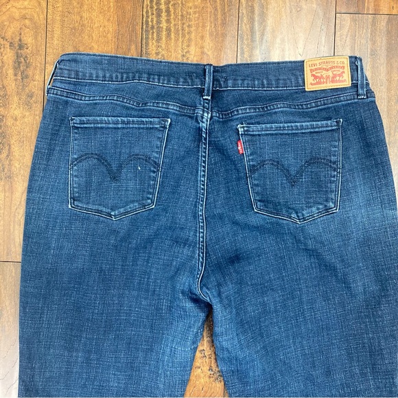 Levi's 505 Straight Leg Dark Blue Jeans Women's Size 34x30 Red Tab. - Picture 9 of 13